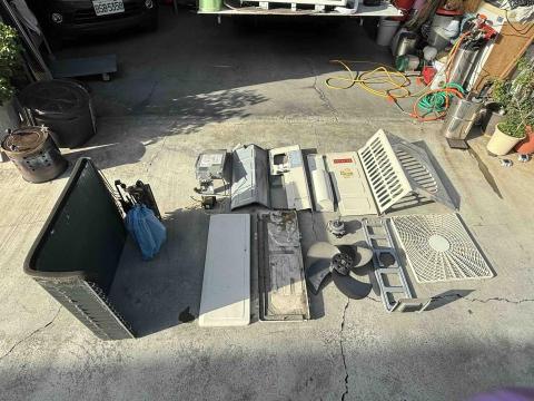 咏富順工程行 - 日立變頻冷氣室外機分解藥洗保養