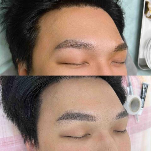 亮麗時尚美學 - #野生眉 仿真持久 ～脫完痂皮的眉毛，很自然，最推薦的眉毛技術 仿真持久野生眉