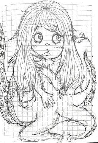 Yoko Kao - 卡通人物繪製草圖