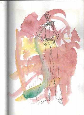 李采妮nini - 水彩創意抽象服裝畫