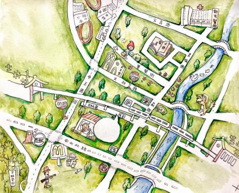 Yoko Kao - 店家地圖插畫