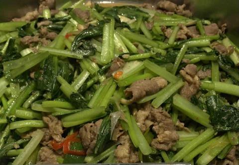 Tiger Chou - 小油菜炒羊肉