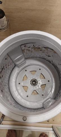 麻吉家電清潔桃園分部 - 洗衣機內不鏽鋼桶身清潔完成