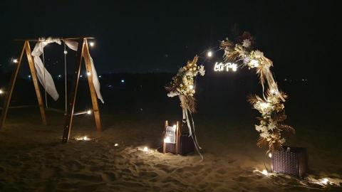 T.Y Studio 乾燥花手作工作室 - 海邊求婚活動拱門場佈