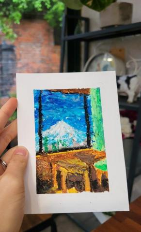 林筠 - 油畫棒進階教學（學生作品）