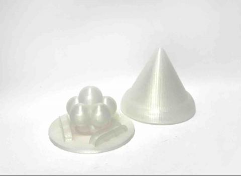 極刻設計 - 材質：PLA（透明）