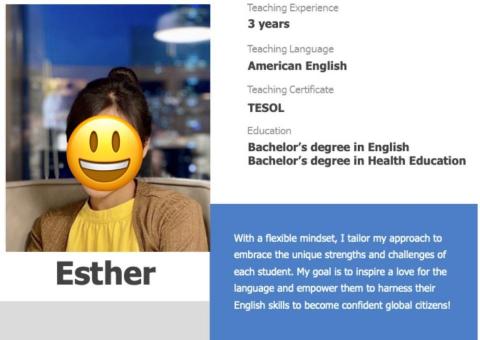 Esther Tseng - Tutor ABC consultant