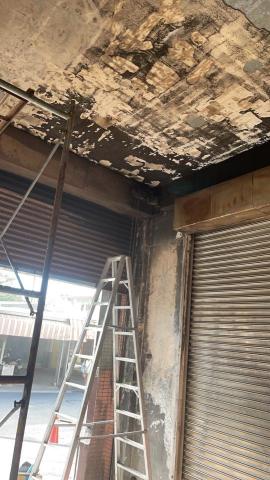 米蘭室內裝修工程 - 火災重建施工當中