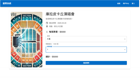 黃奕翔 - 專案-搶票系統