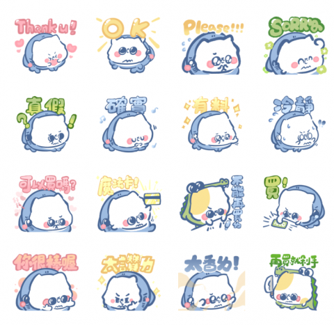 YJ/Sharkat - 【鯊貓喵喵喵 特別復刻版✨】

https://store.line.me/stickershop/product/26326716/zh-Hant