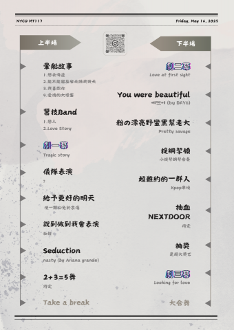 劉玉鑾 - 醫技之夜的節目表