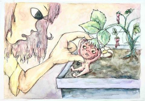 Yoko Kao - 諷刺插圖（水彩、沾水筆