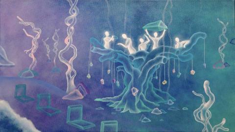 姍姍美術老師 - 老師作品（油彩）系列4