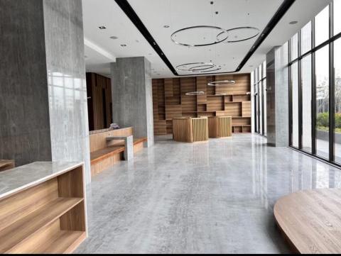 台灣共和國際精品石材 - 藍雲灰大廳（天然清水模）