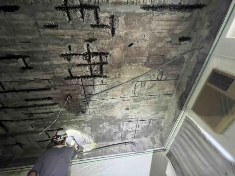 達人出任務 - 天花板鋼筋外露,混泥土剝落 達人出任務 - 天花板鋼筋外露,混泥土剝落