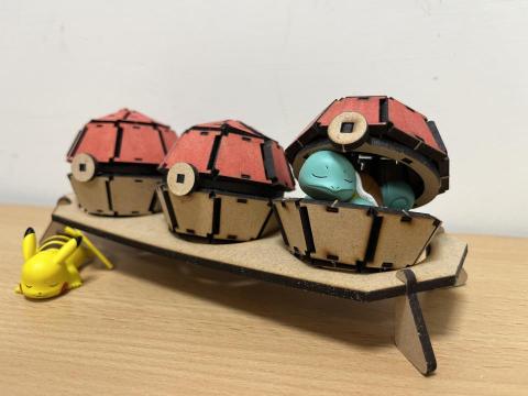 蔡秉修 - 木質雷切立體拼圖