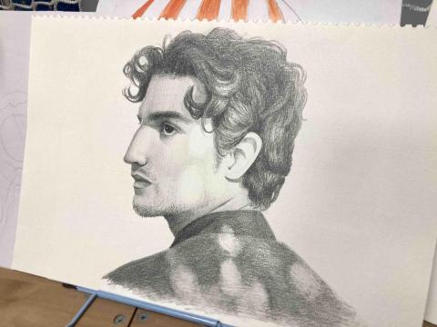 彩果子繪畫 - 人像示範