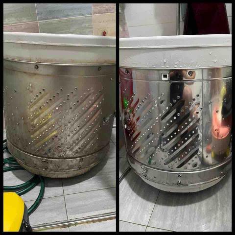 均帆清潔達人 - 直立洗衣機清洗前後