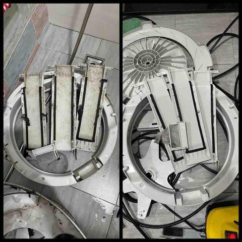 均帆清潔達人 - 清洗直立式洗衣機前後