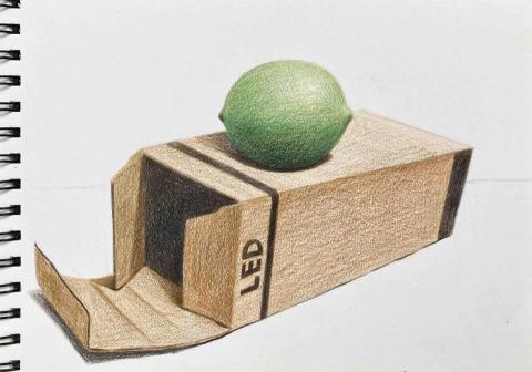 彩果子繪畫 - 示範