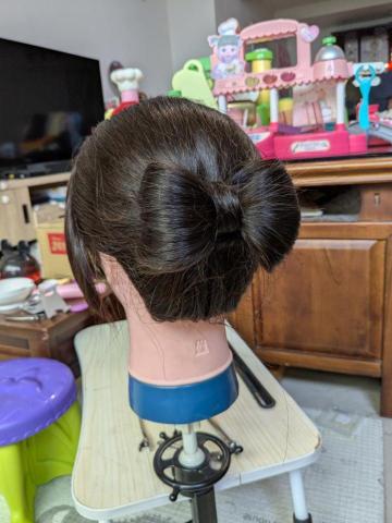 雯雯彩粧師 - 典雅蝴蝶結盤髮