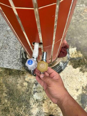 阿昌水電 - 戶外壁式單槍水晶龍頭安裝