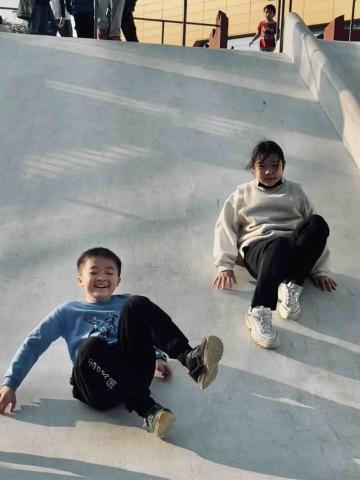 錢芋卉 - 暑期輔導，帶五六年級小朋友們到公園運動！