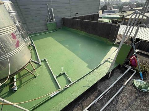 鐵件職人企業社 - 樓頂塗三層防水膠