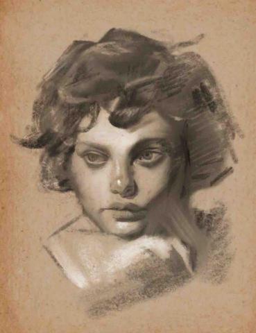 鹹鹹 - 寫實電繪素描