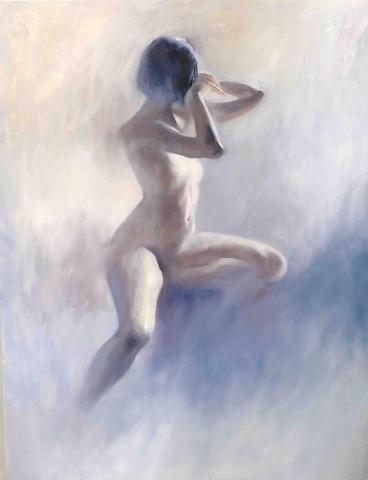 敏 - 人體油畫光影練習