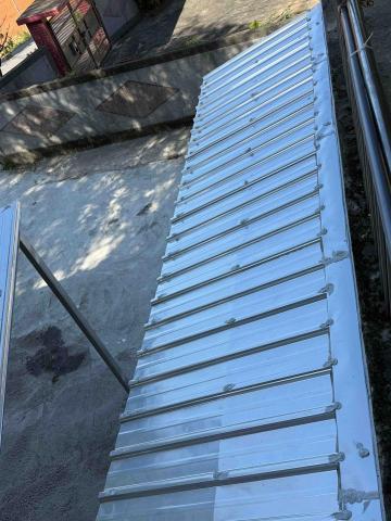 鐵件職人企業社 - 外籍宿舍新增4米1寬白鐵板雨遮