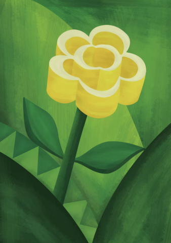 Hedy - 壓克力顏料插畫