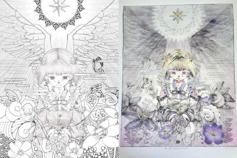 林于玉 Tabby - 電腦繪圖草稿/版畫完稿