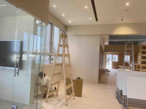 以勒企業社臻至油漆工程 - 台中市北屯區台灣第一味飲料企業總部4樓完工後照片