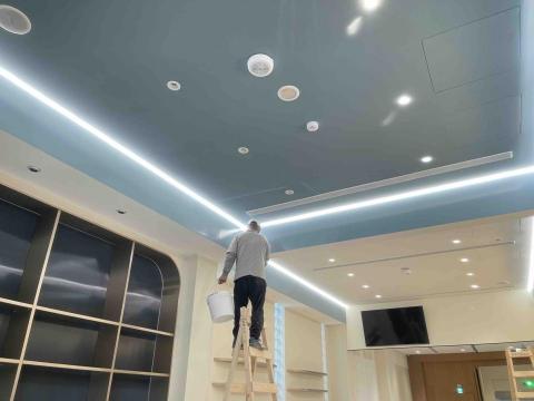 以勒企業社臻至油漆工程 - 台中市北屯區台灣第一味飲料企業總部4樓完工後照片