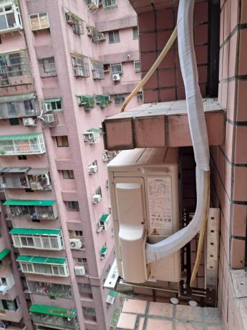 卓越冷氣 - 10樓換外機及安裝架