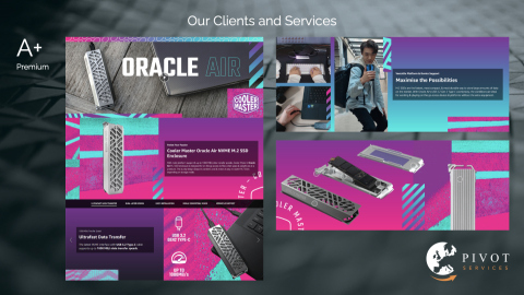 彼蒙特行銷 - Cooler Master A+頁面設計