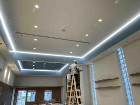 以勒企業社臻至油漆工程 - 台中市北屯區台灣第一味飲料企業總部4樓完工作照片