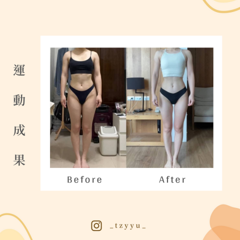 Vivian - 這是我自己在備賽中的增肌減脂狀態。
體重只差了約2公斤，體態上卻有相當大的差異。