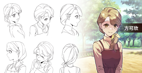 A gyu - 人物設計