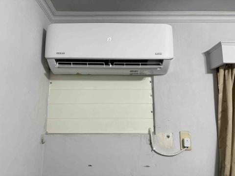 冠安冷氣空調 冷氣安裝清洗保養 - 安裝鋁板及一對一分離式冷氣