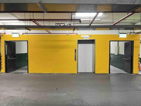 以勒企業社臻至油漆工程 - 台中市科技大學地下室牆面改色完工後的照片