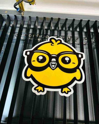 幸運蝶lucky butterfly - 客戶彩色壓克力LOGO店面牌