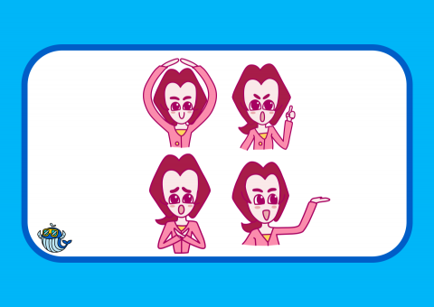 飛天鯨魚 - 角色表情設計