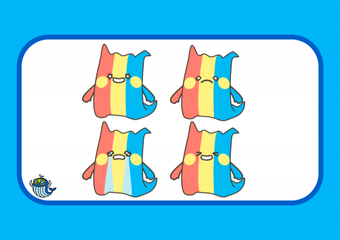 飛天鯨魚 - 角色表情設計