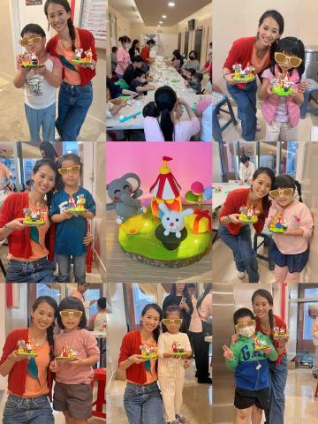 莉莉安Lilian - 板橋大遠百親子手作教學-馬戲團小夜燈