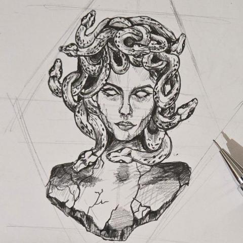 董庭妤 - 梅杜莎素描