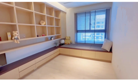 徐姐 - 禪風為設計理念，以現代與多功能來呈現這個空間，可以是書房、琴房亦可兼客房