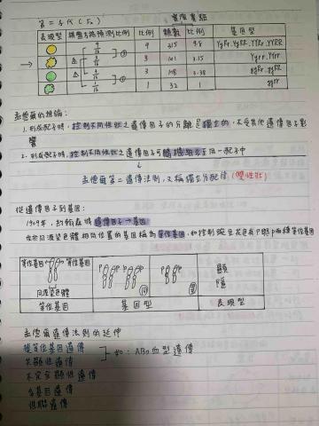 劉柔岑 - 部分生物筆記