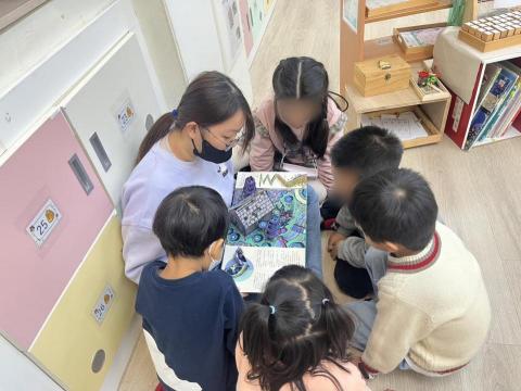 田紫萱 - 我在幼兒園 很常唸故事給小朋友聽